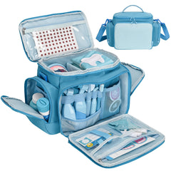 Blue FURIMETY dentist play set carrying bag exterior.