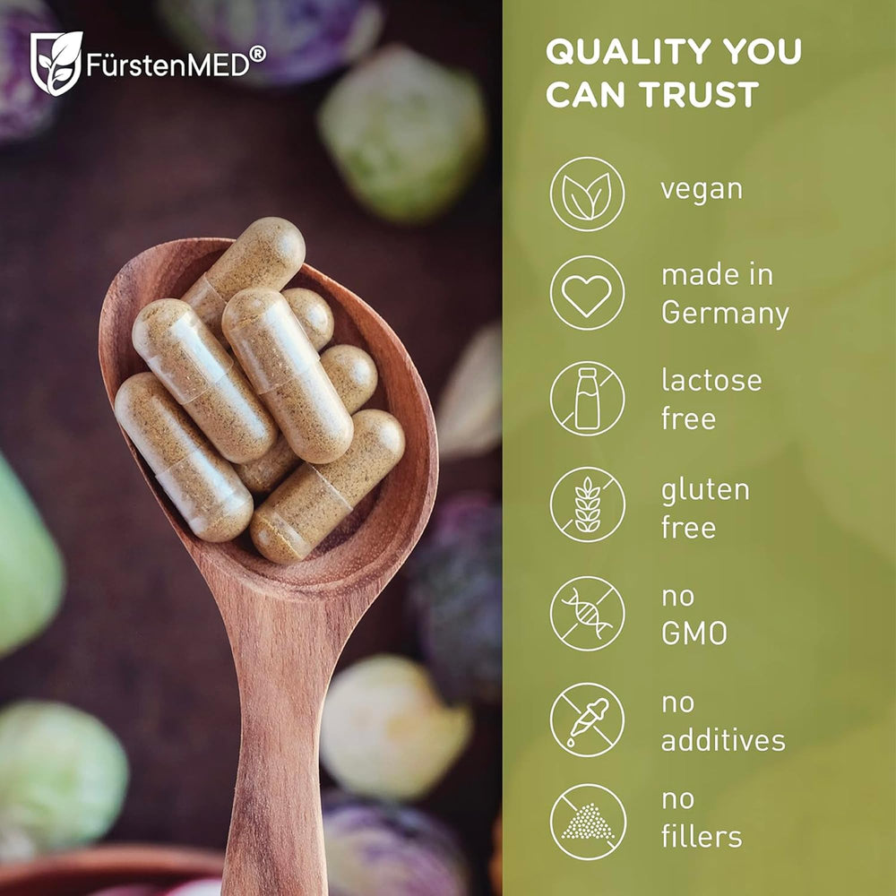 Vegan liver health formula packaging showing 120 capsules