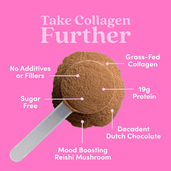 Back of Packaging for Further Food Chocolate Collagen Powder
