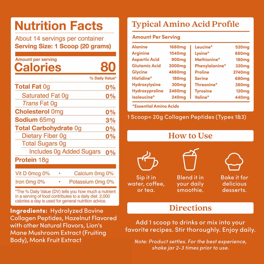 Packaging for Further Food Hazelnut Collagen Powder