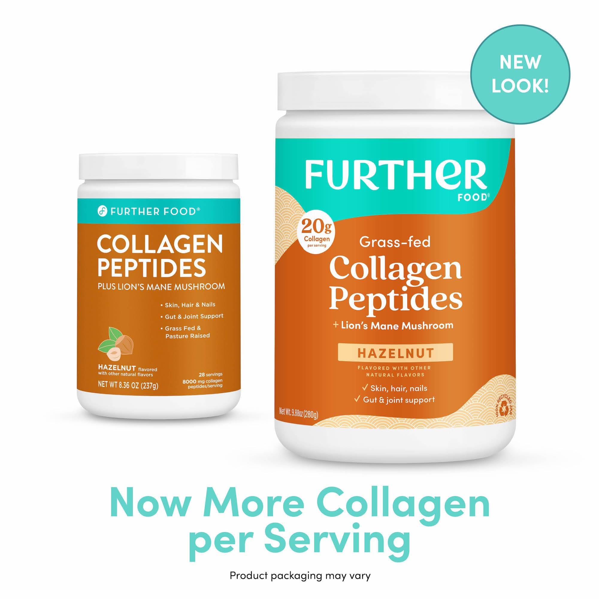 Close-up of collagen powder texture