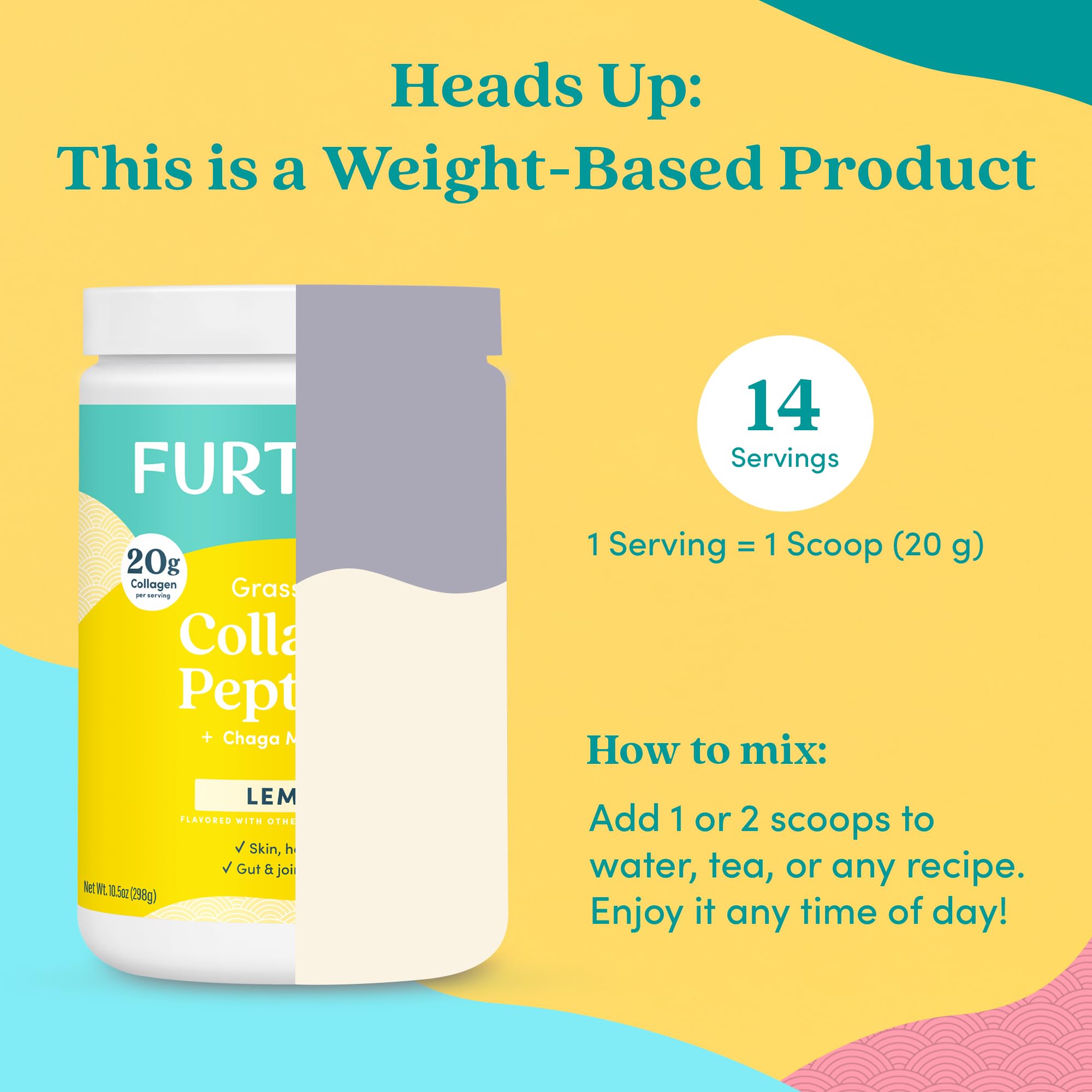 Lemon and chaga collagen blend