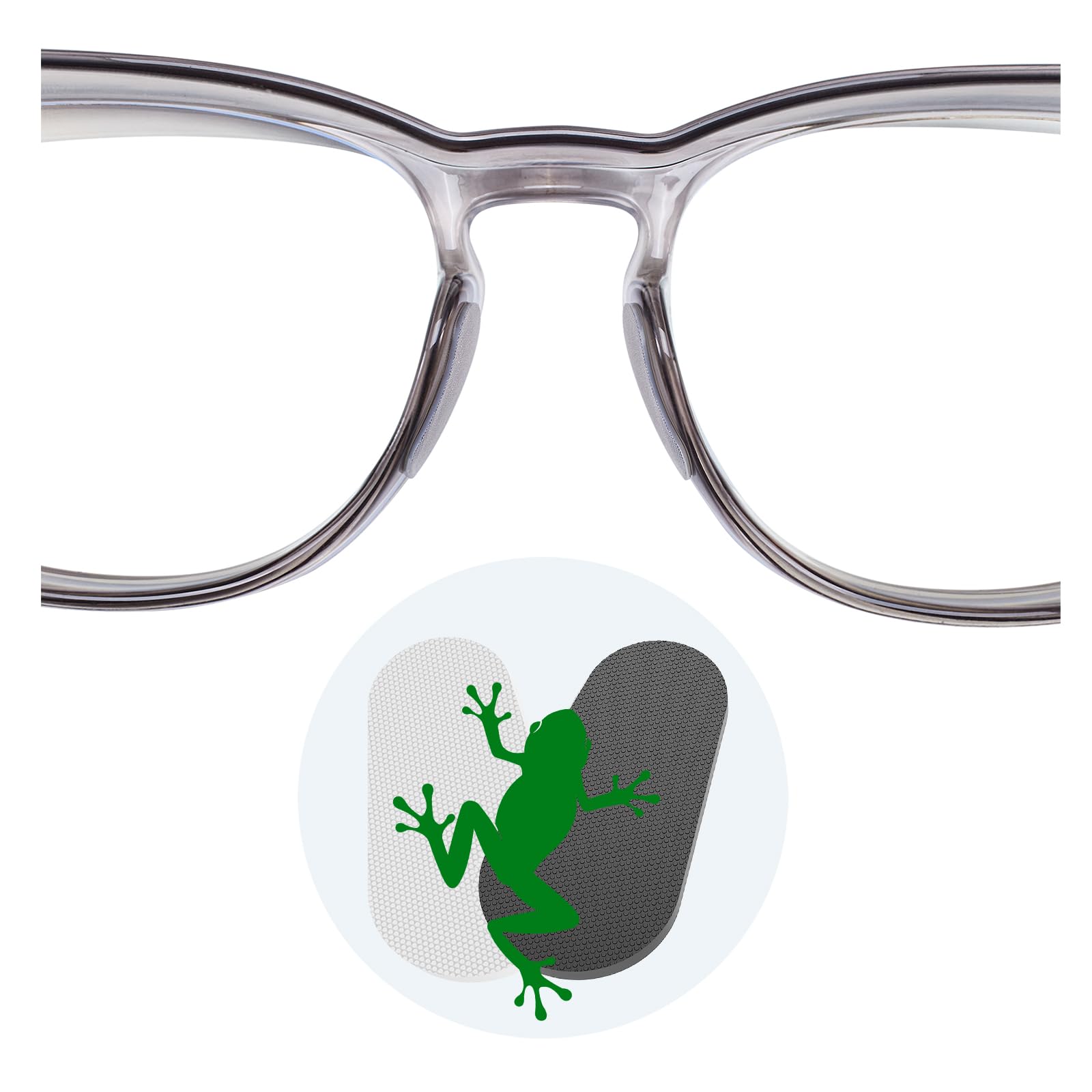 Waterdrop shaped Fusanwin eyeglass nose pad with 16x8 mm dimensions