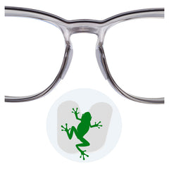 Fusanwin eyeglass nose pads in clear color, 5 pairs
