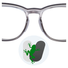 Fusanwin frog-inspired eyeglass nose pads close-up