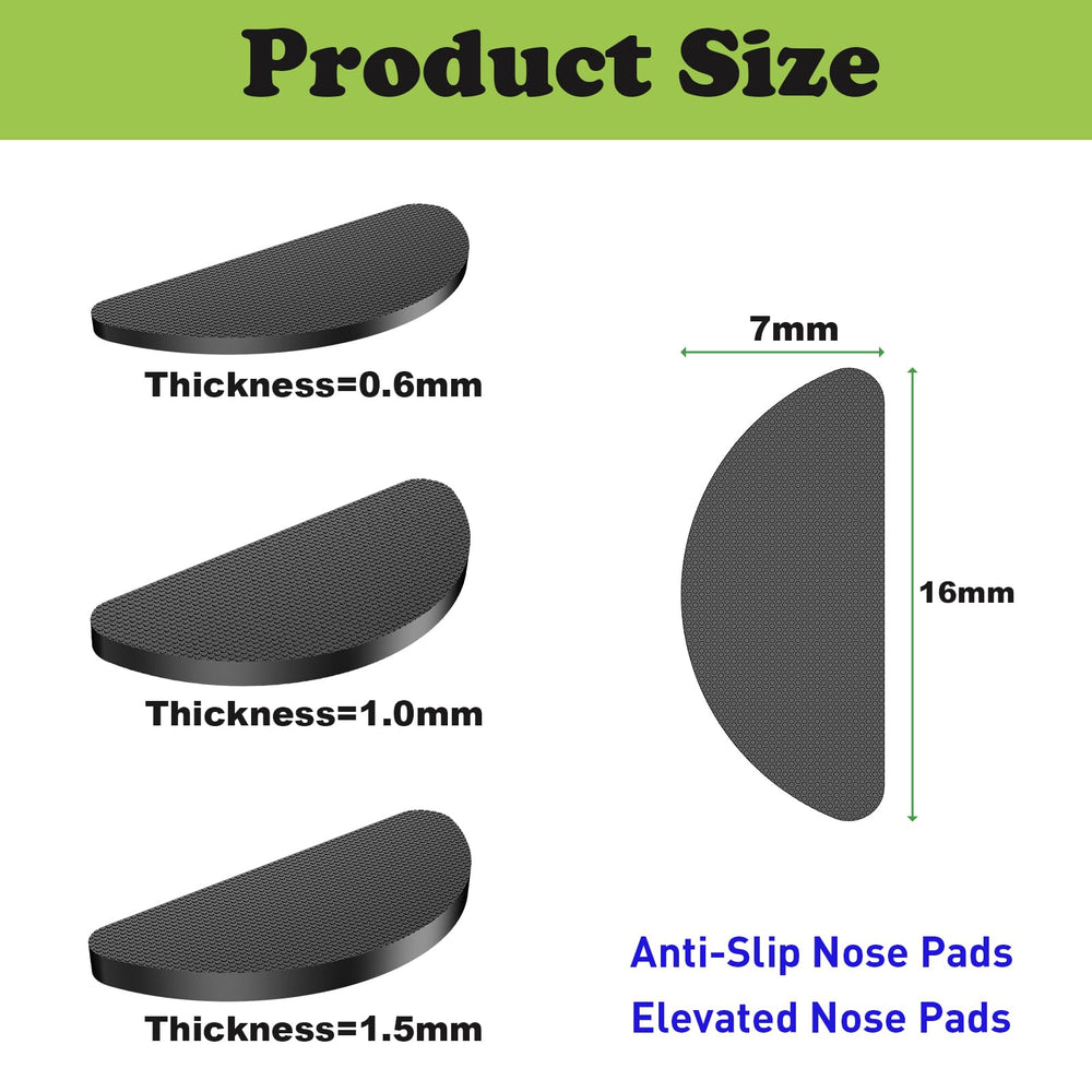 Profile view of 1.5mm thick Fusanwin nose pad