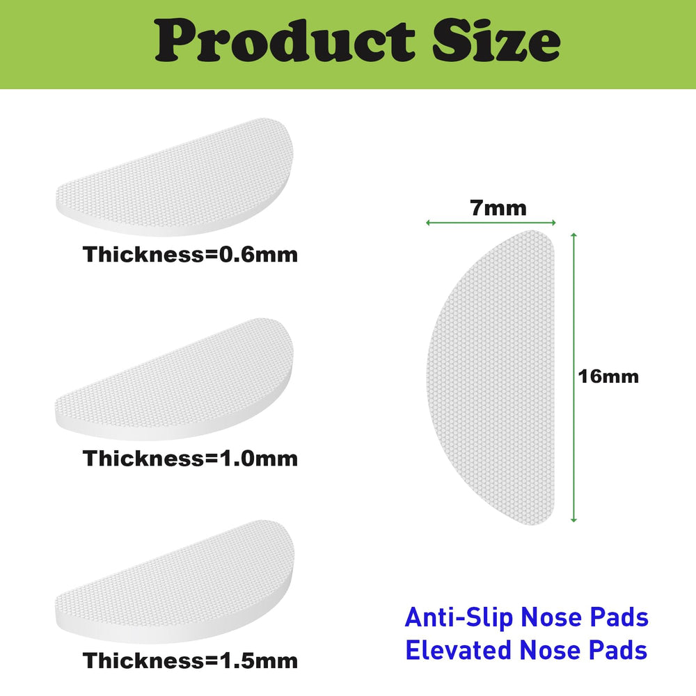 Soft hypoallergenic silicone nose pads close-up