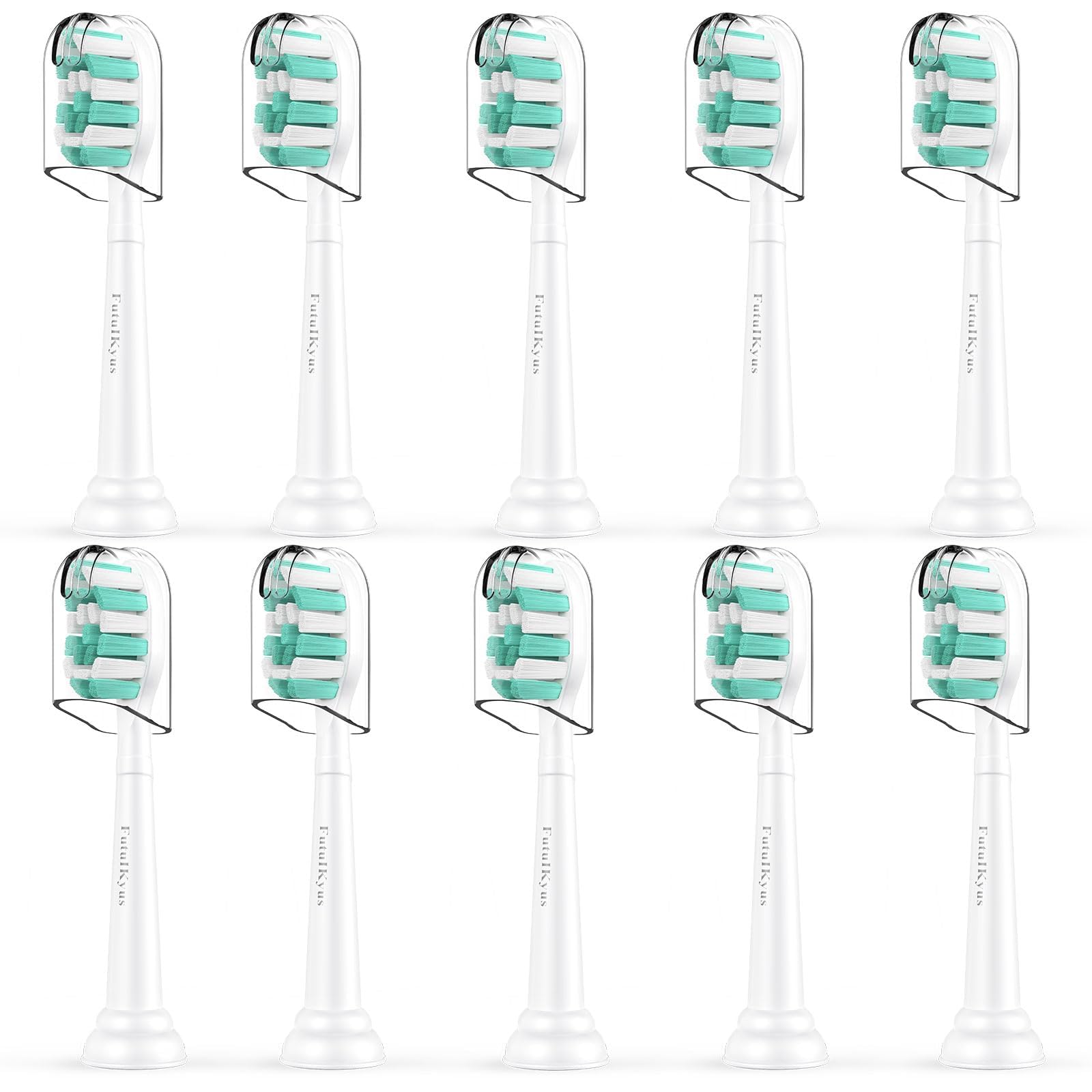 Futulkyus 10-pack replacement heads for Philips Sonicare packaging
