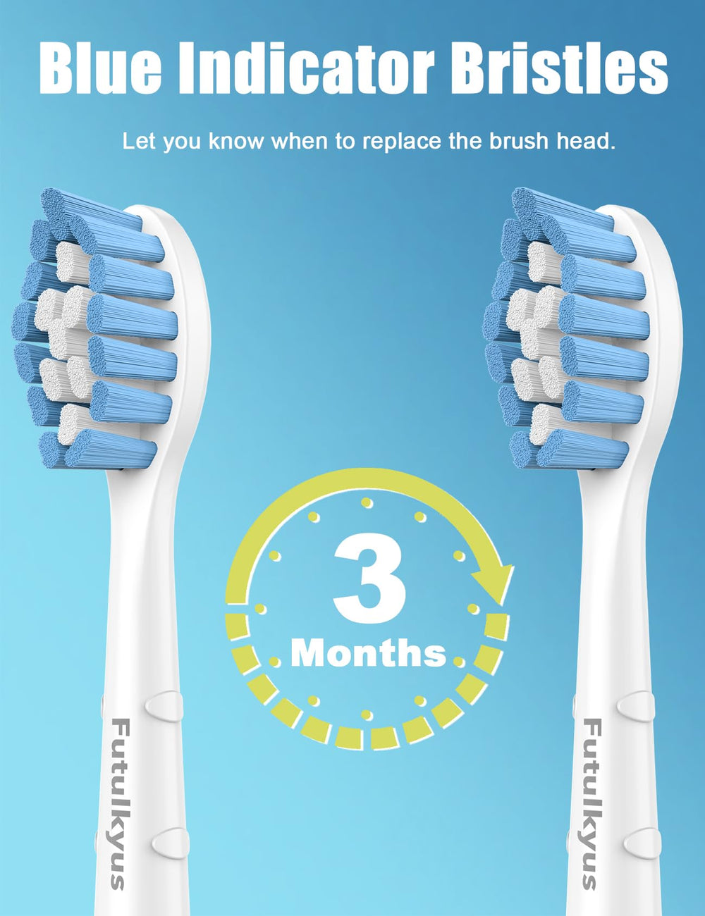 Indicator bristles fading to signal replacement
