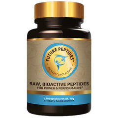 Future Peptides Pure Protein bottle with capsules for convenient pre or post workout nutrition.