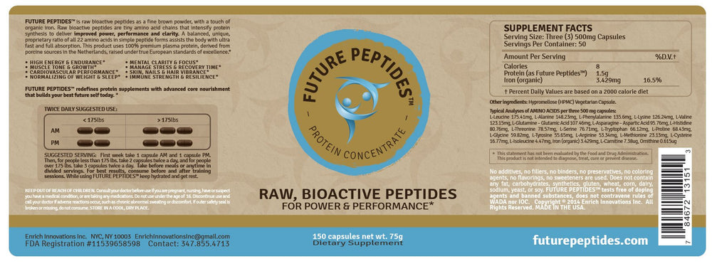 Future Peptides Pure Protein on a workout setup for crossfit training and recovery.