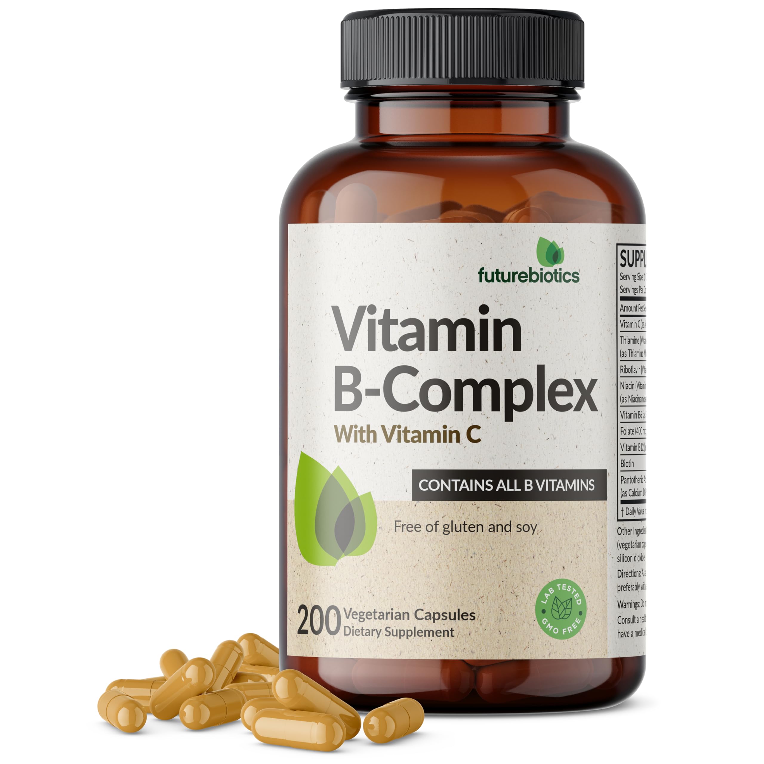 FutureBiotics Vitamin B Complex with Vitamin C capsules