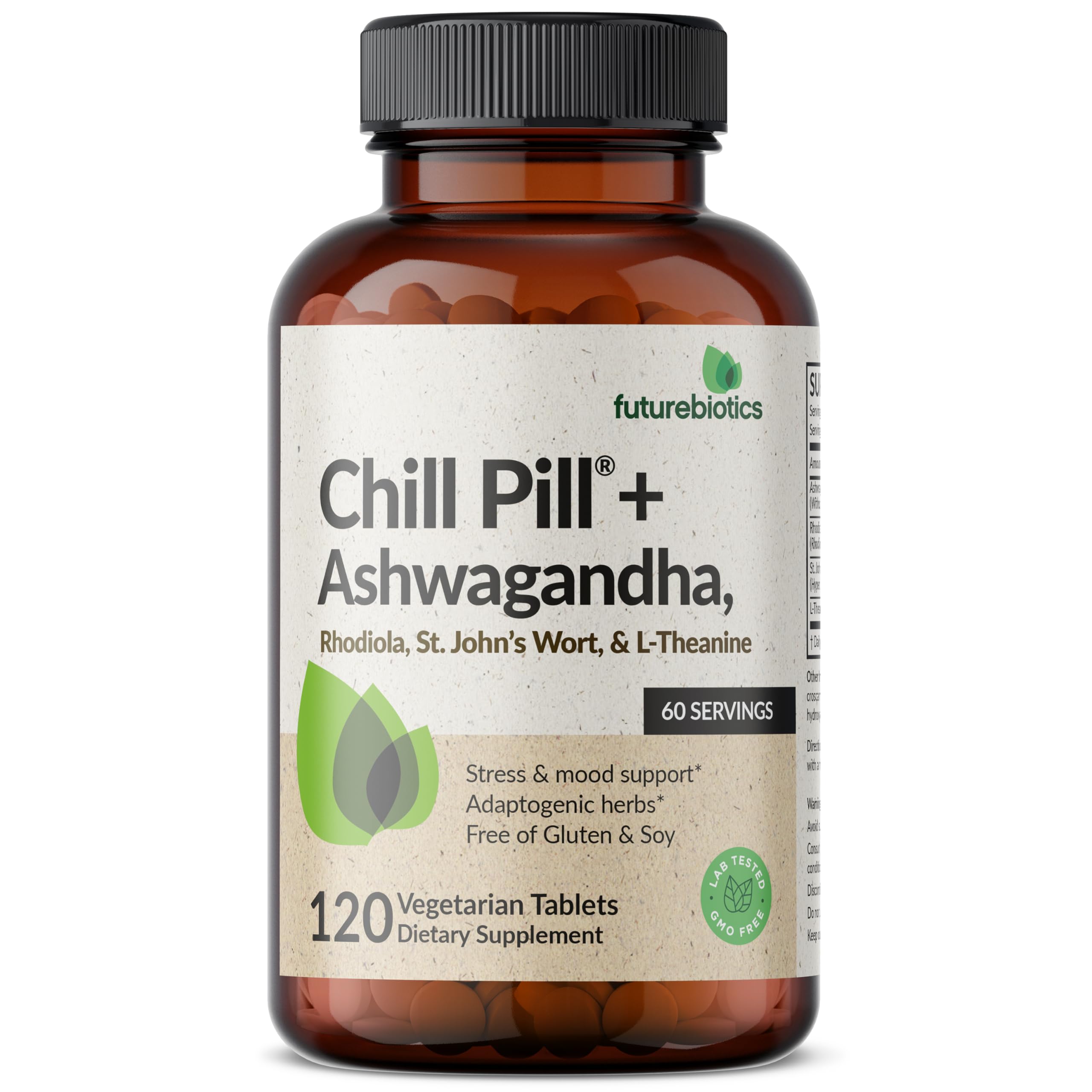 St. John's Wort and L-Theanine capsules close-up