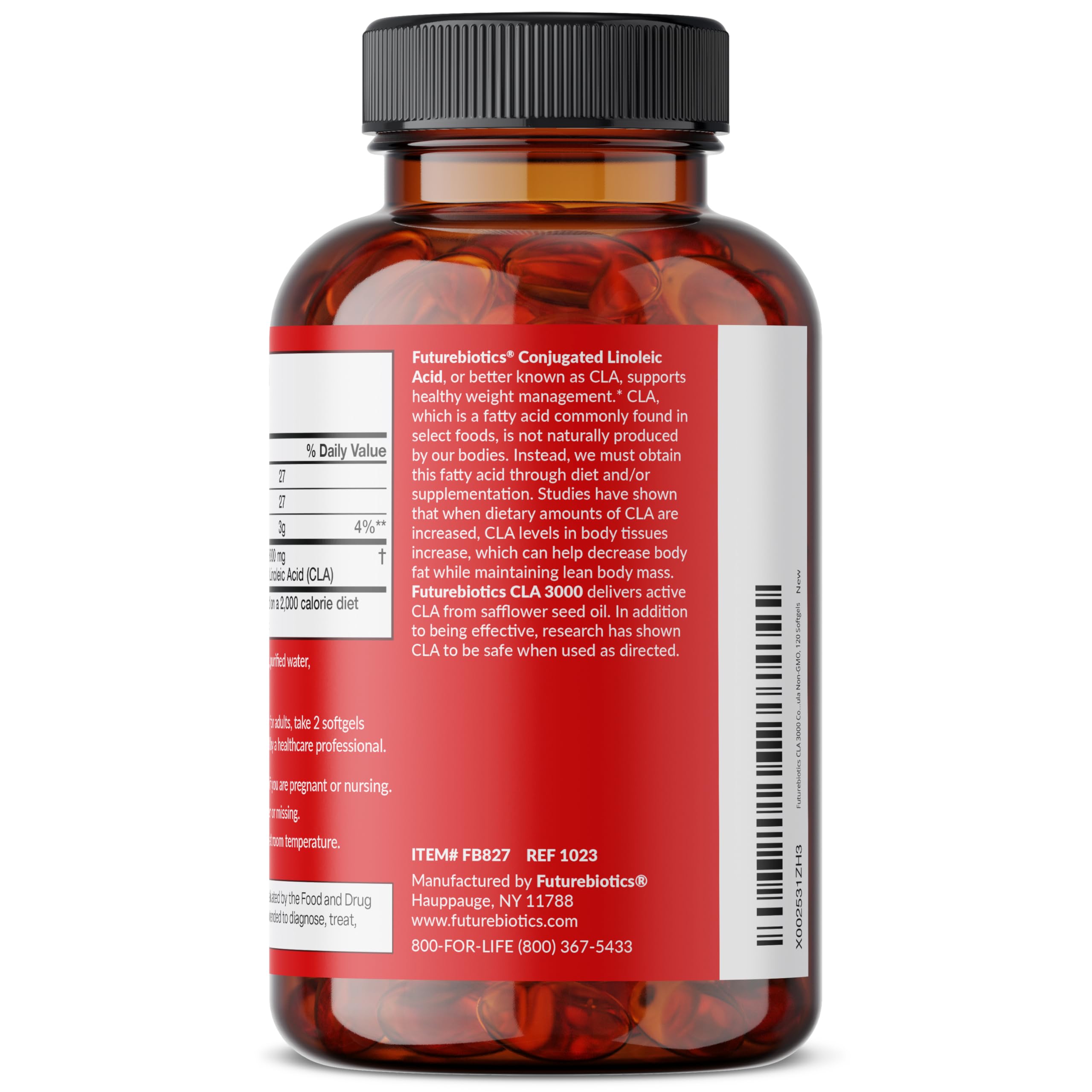 Stimulant-free CLA 3000 supplement with label