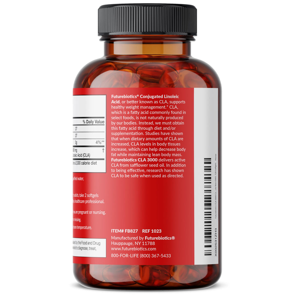 Stimulant-free CLA 3000 supplement with label