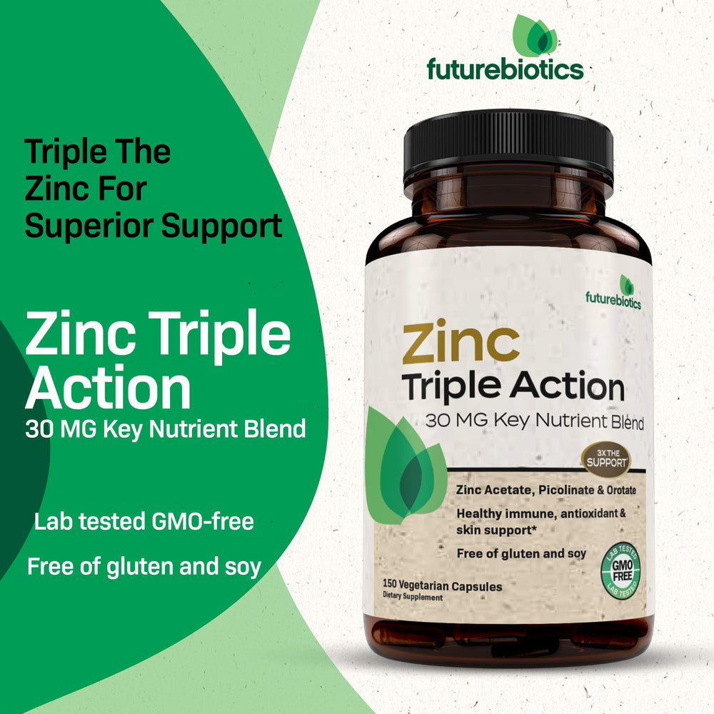 Graphic depicting immune support benefits of Zinc Triple Action