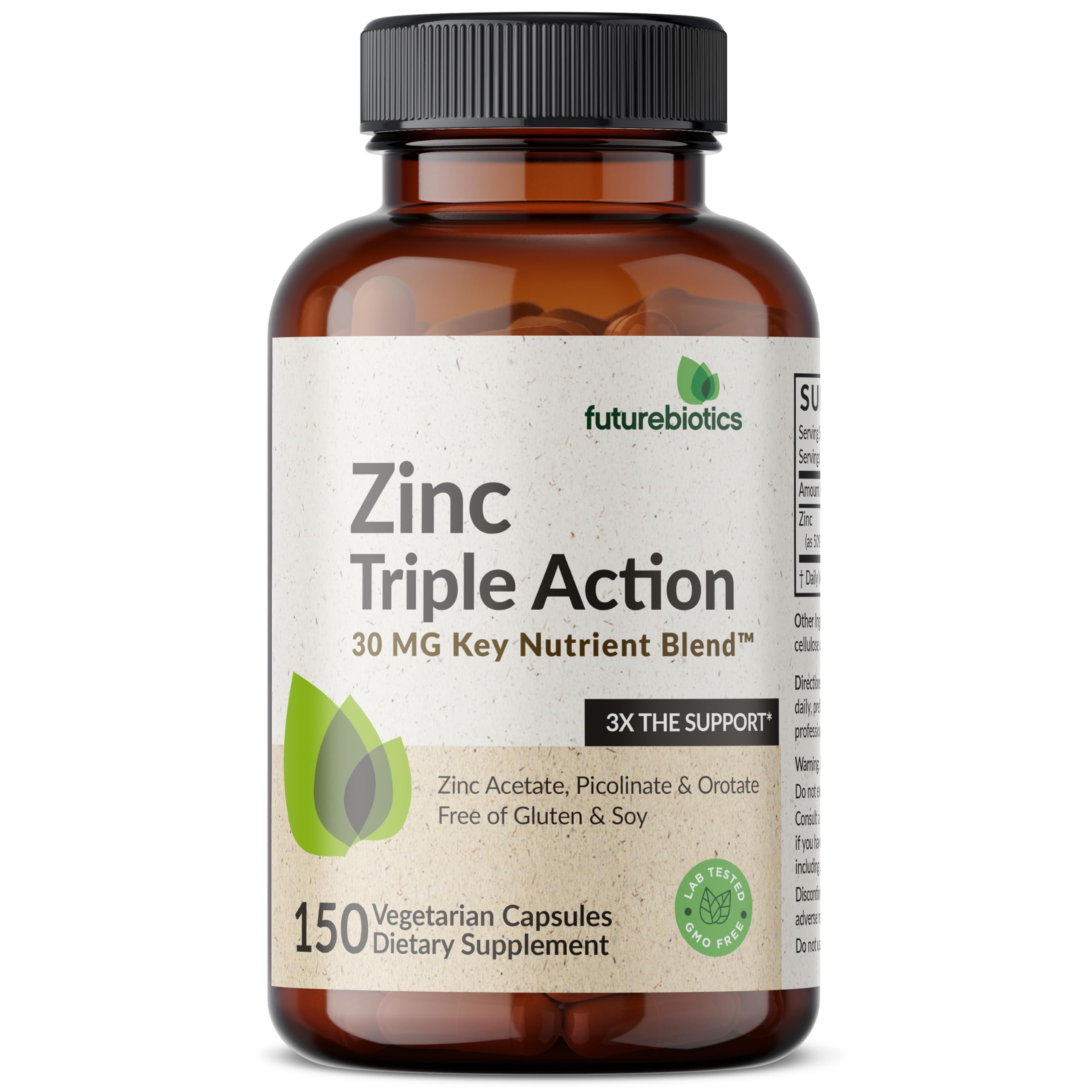 Vegan and vegetarian friendly zinc supplement
