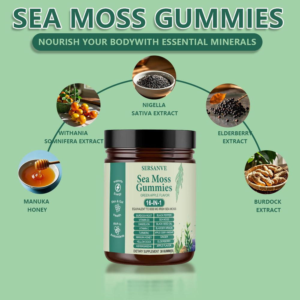 30 gummies per jar of FW ZONE Sea Moss Gummies