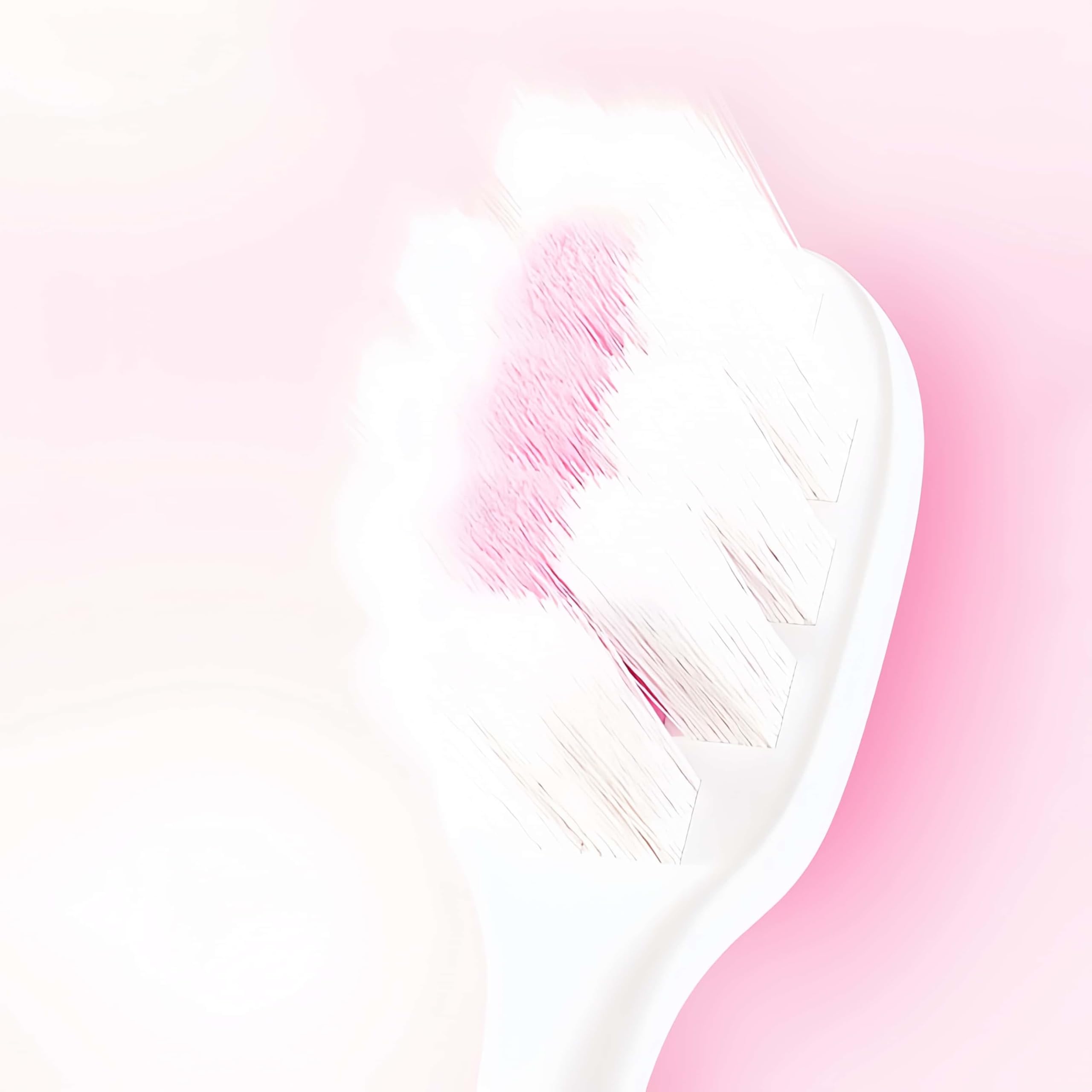 Slim, compact pink toothbrush for easy reach