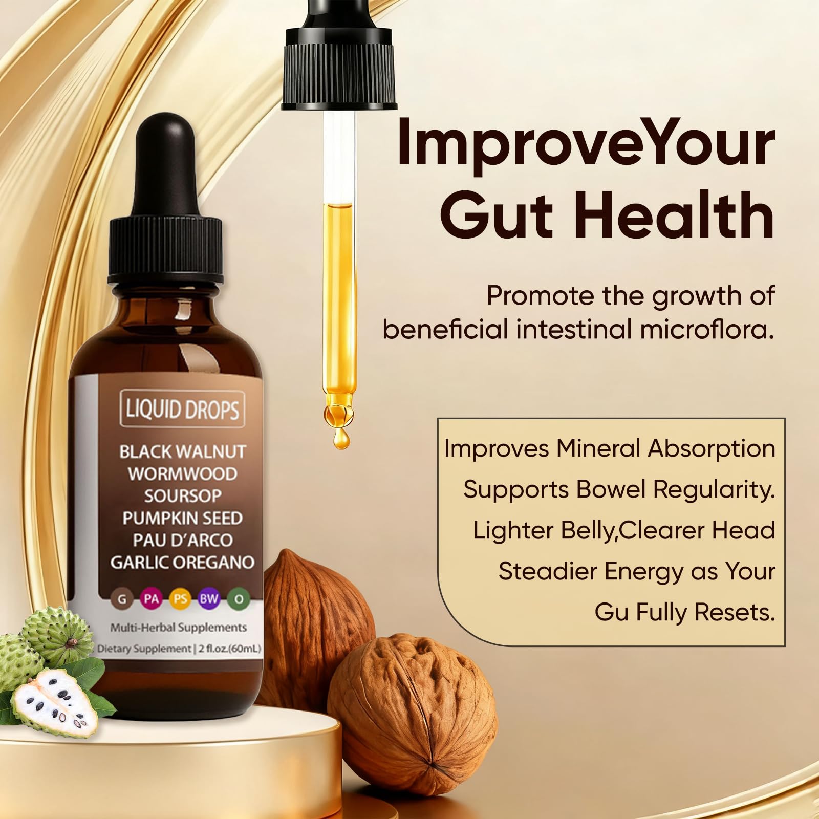 Additional ingredients: garlic, soursop, oregano