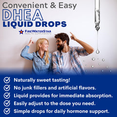 Dropper of DHEA liquid with adjustable dosing