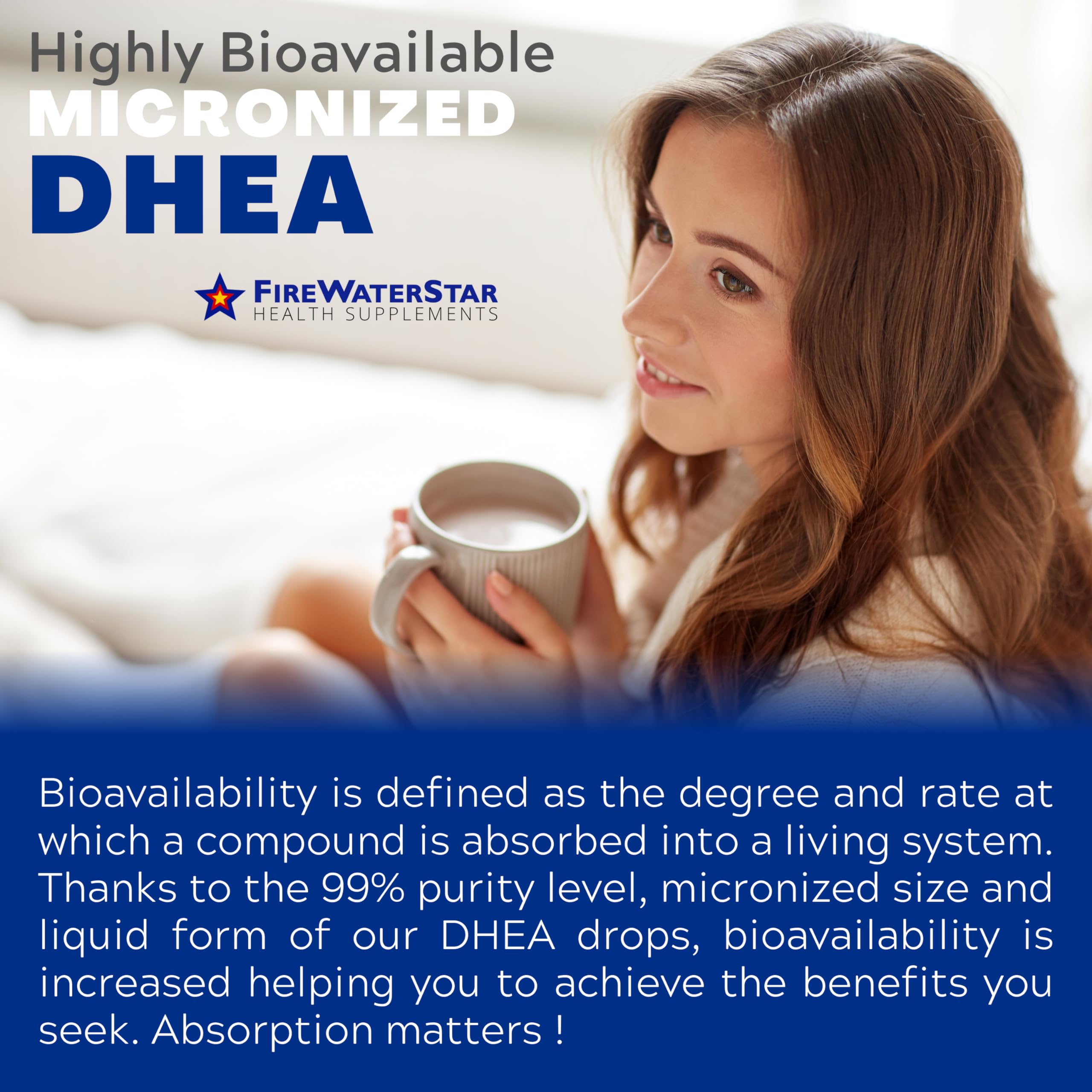 Close-up of 99% pure DHEA in liquid form
