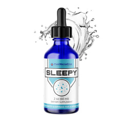 FWS Sleepy liquid melatonin bottle with dropper