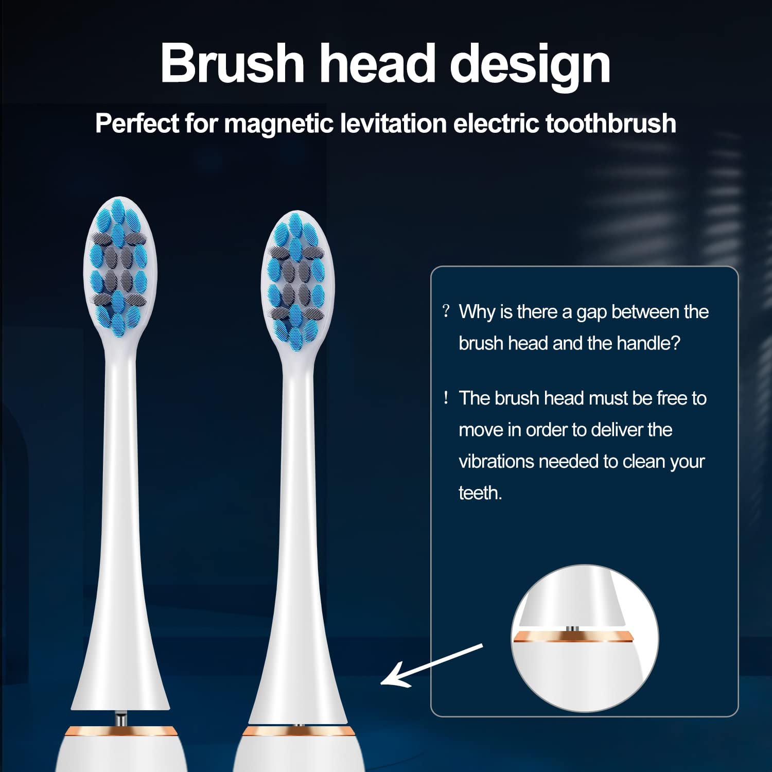 Four-pack packaging of FXQQZZ A2 replacement brush heads