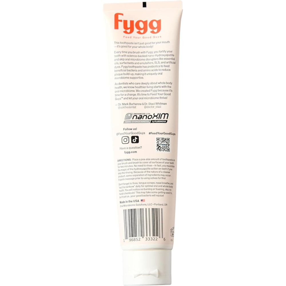 Fygg Chocolate Swirl toothpaste packaging on store shelf