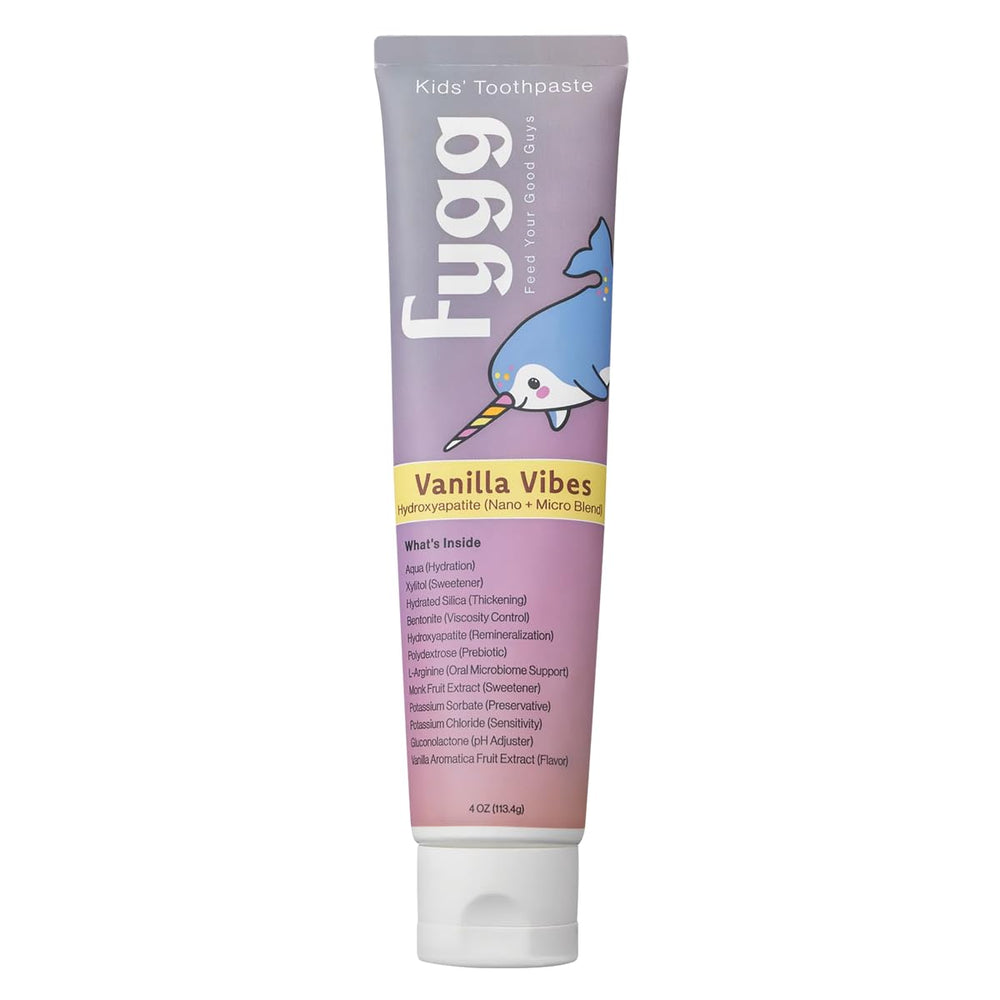 Fygg Nano Hydroxyapatite Toothpaste Vanillia Vibes 4 oz tube front view