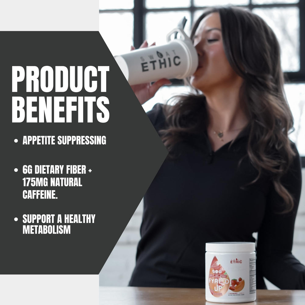 Serving scoop of FYRE'D UP energizing drink mix