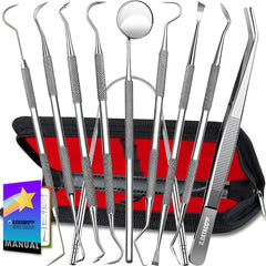G.CATACC 10-pack dental tools set with case