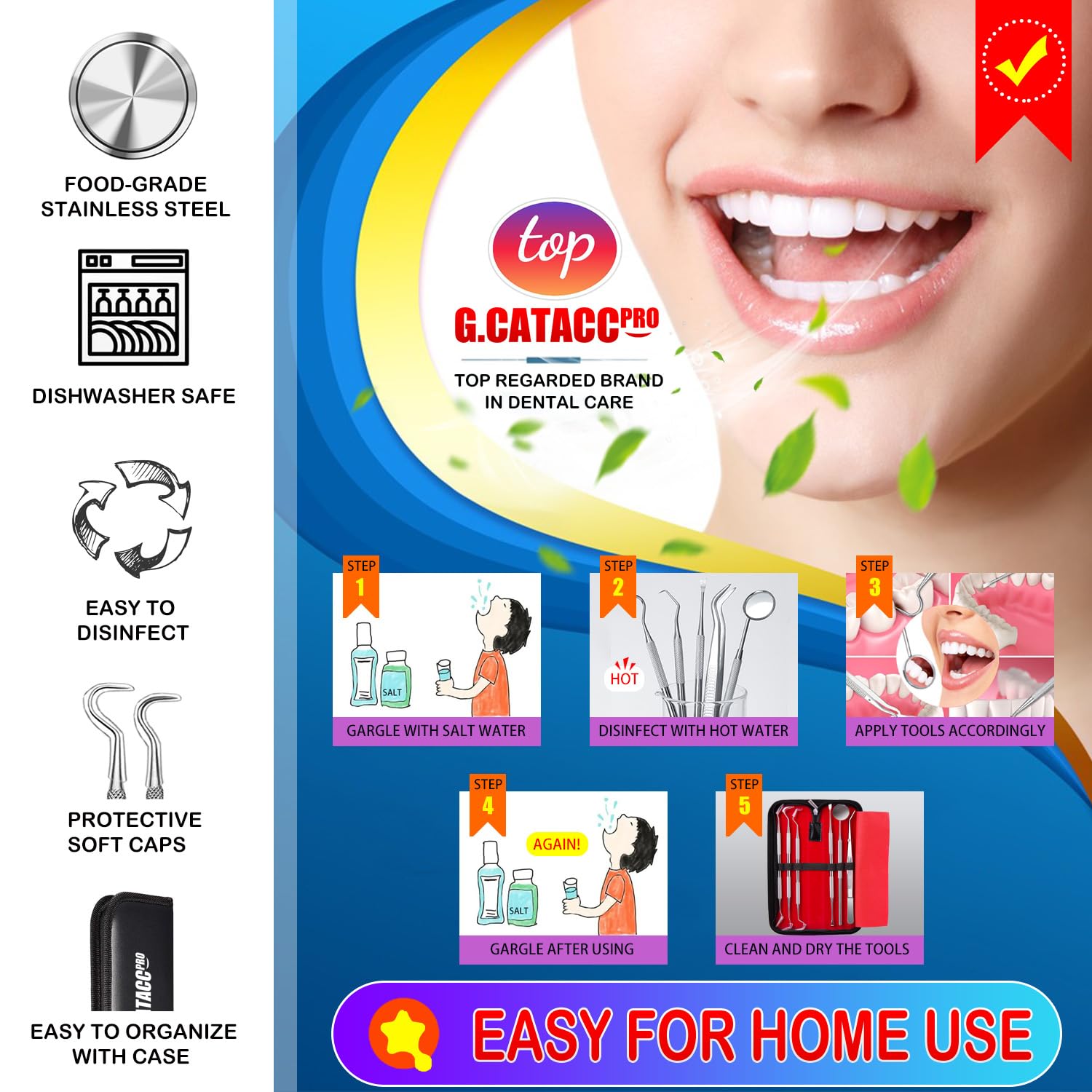 Professional plaque and tartar removal tools
