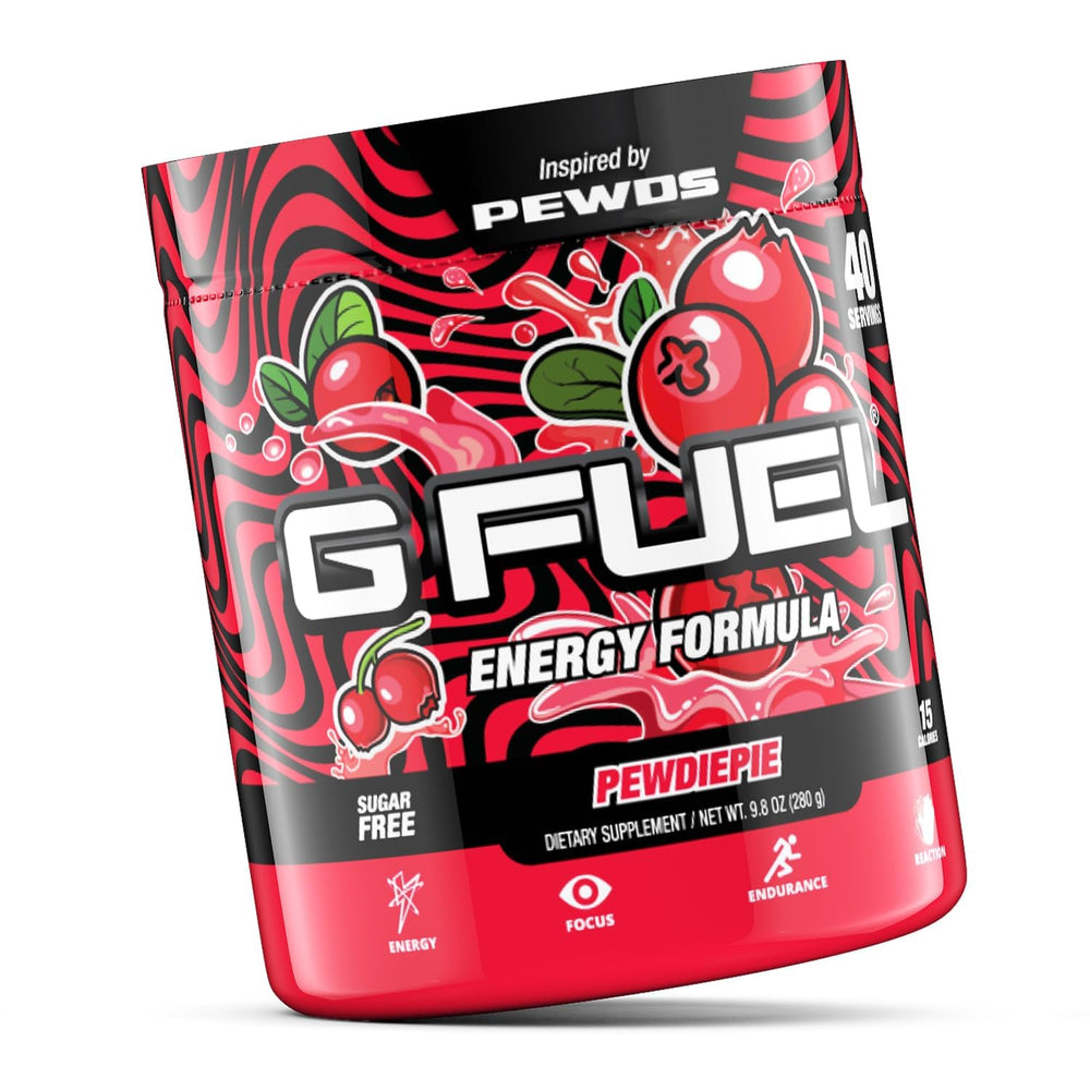 Unopened G Fuel PewDiePie Lingonberry 9.9oz box