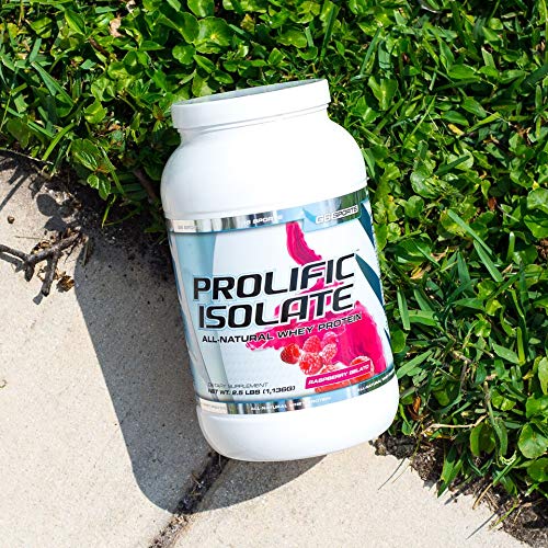 G6 Prolific Isolate Raspberry Gelato ingredients shot underscores allergen-free formulation