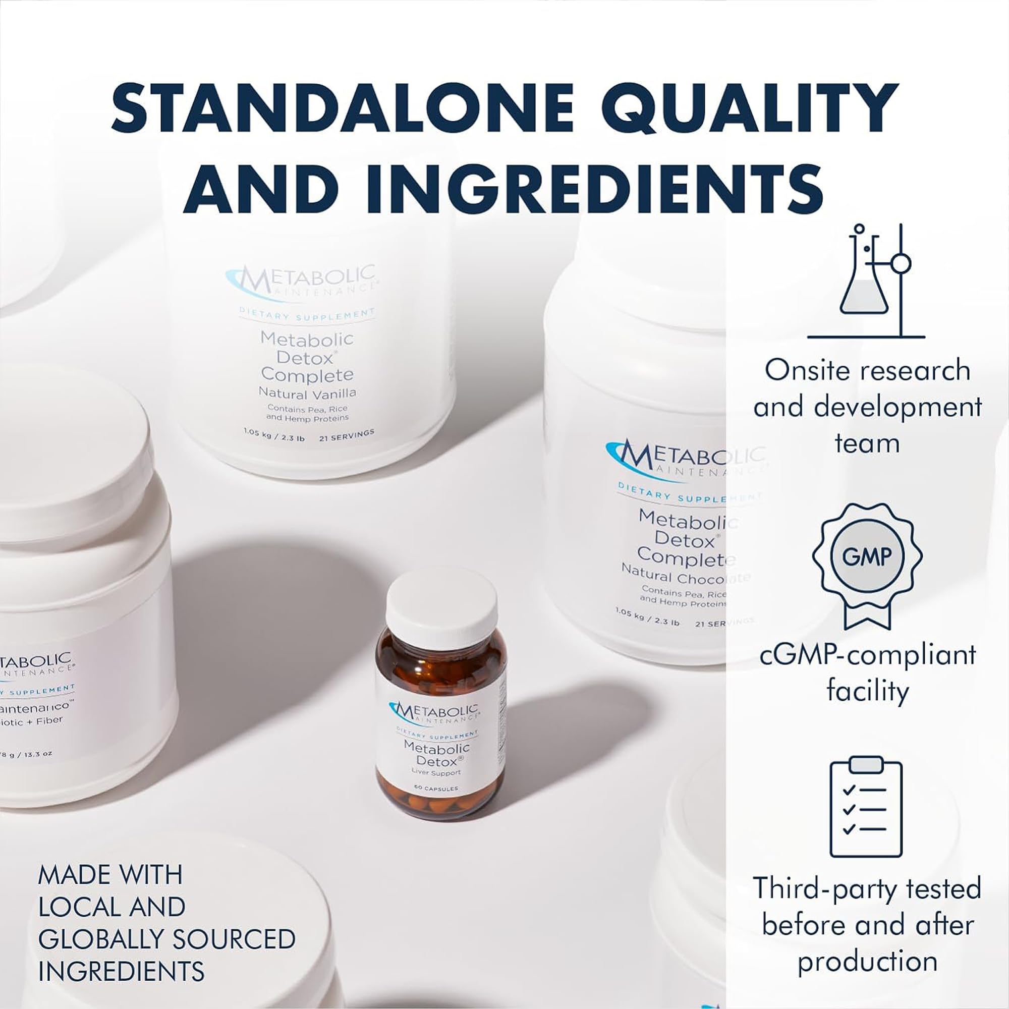 Amber glass bottle containing GABA 500mg capsules