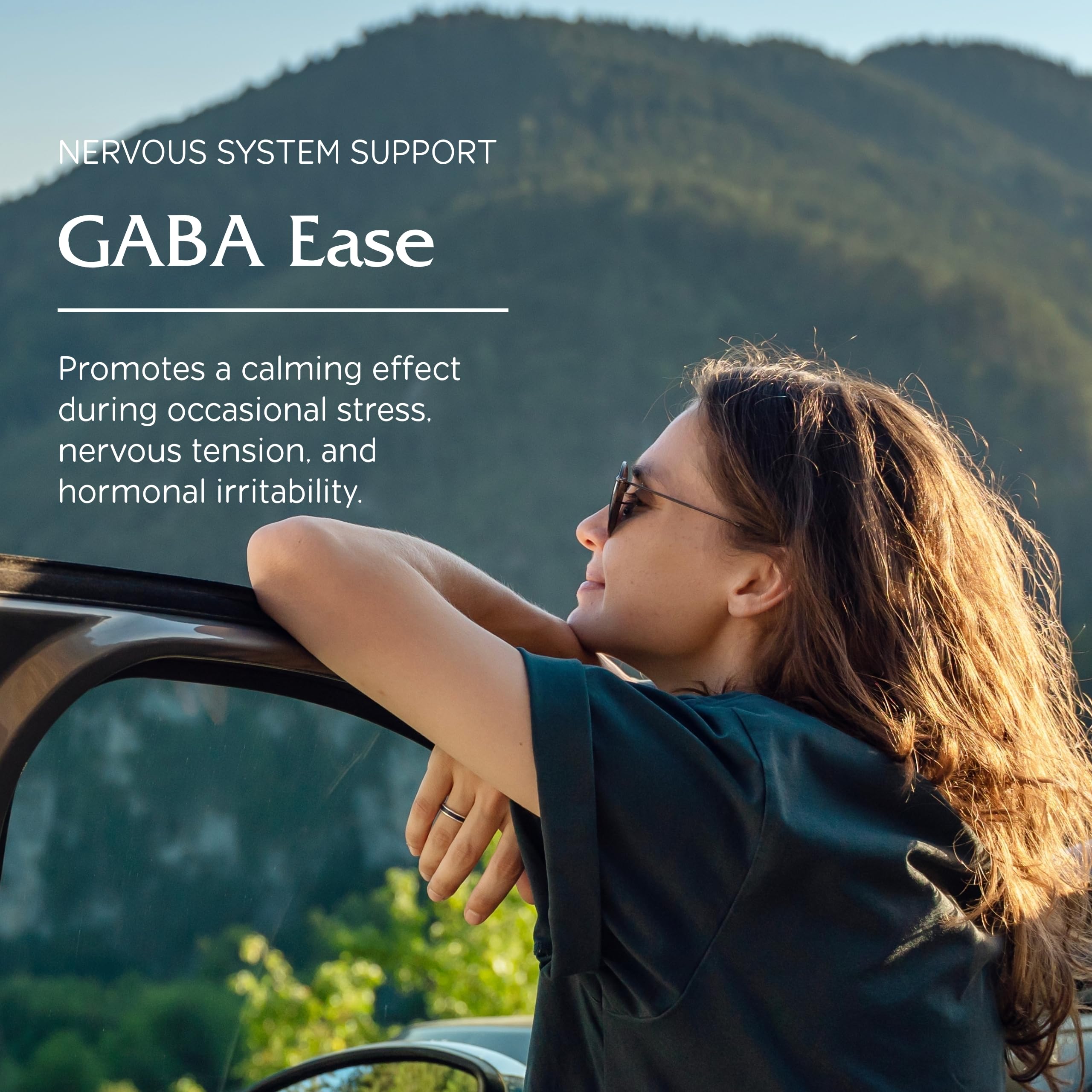 Herbal components passionflower, skullcap and hops in GABA Ease