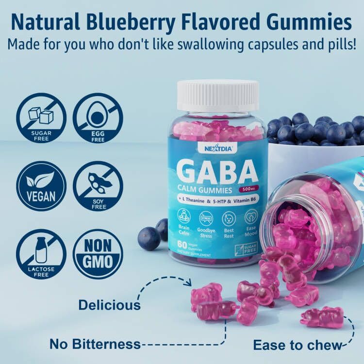 Close-up of blueberry-flavored gummy with texture detail