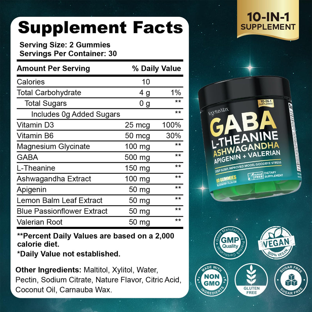 Sugar-free blueberry gummies packaging