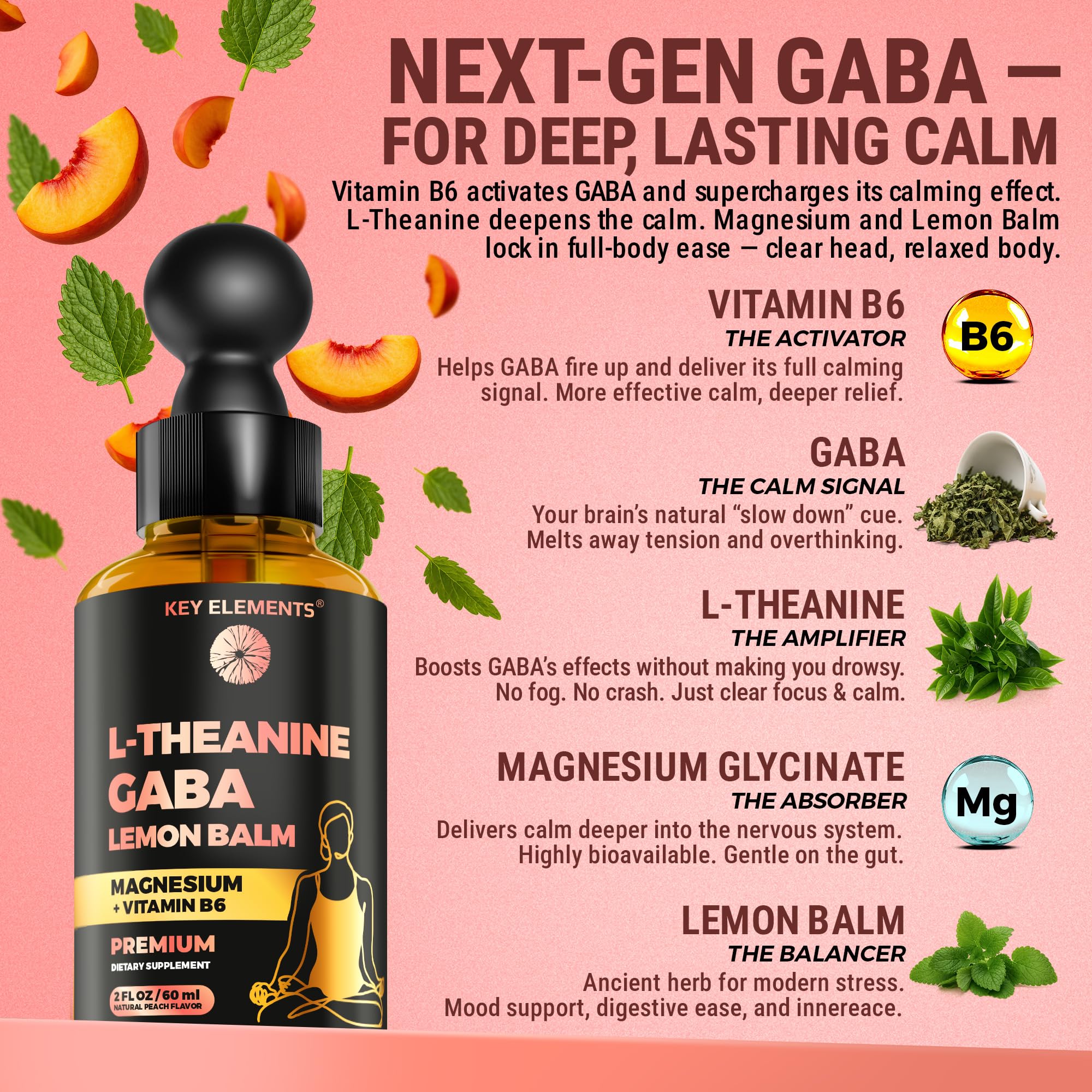 GABA and L-Theanine stress relief drops