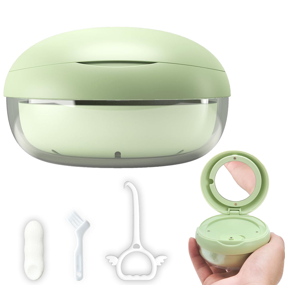 Gaboolo Green Hanburger retainer case – front view