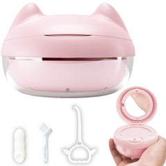 Gaboolo Pink Cat Retainer Case - front view