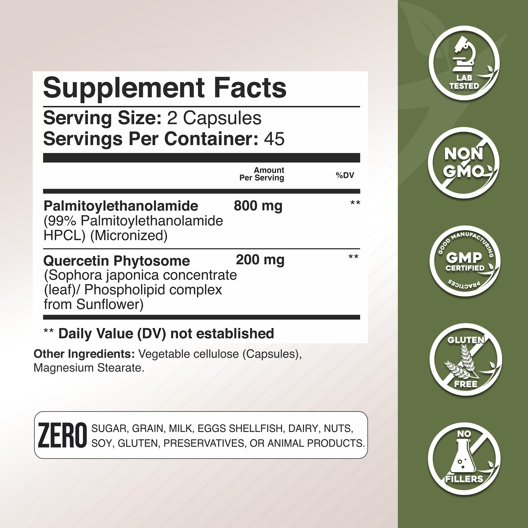 Micronized PEA 99% purity visual