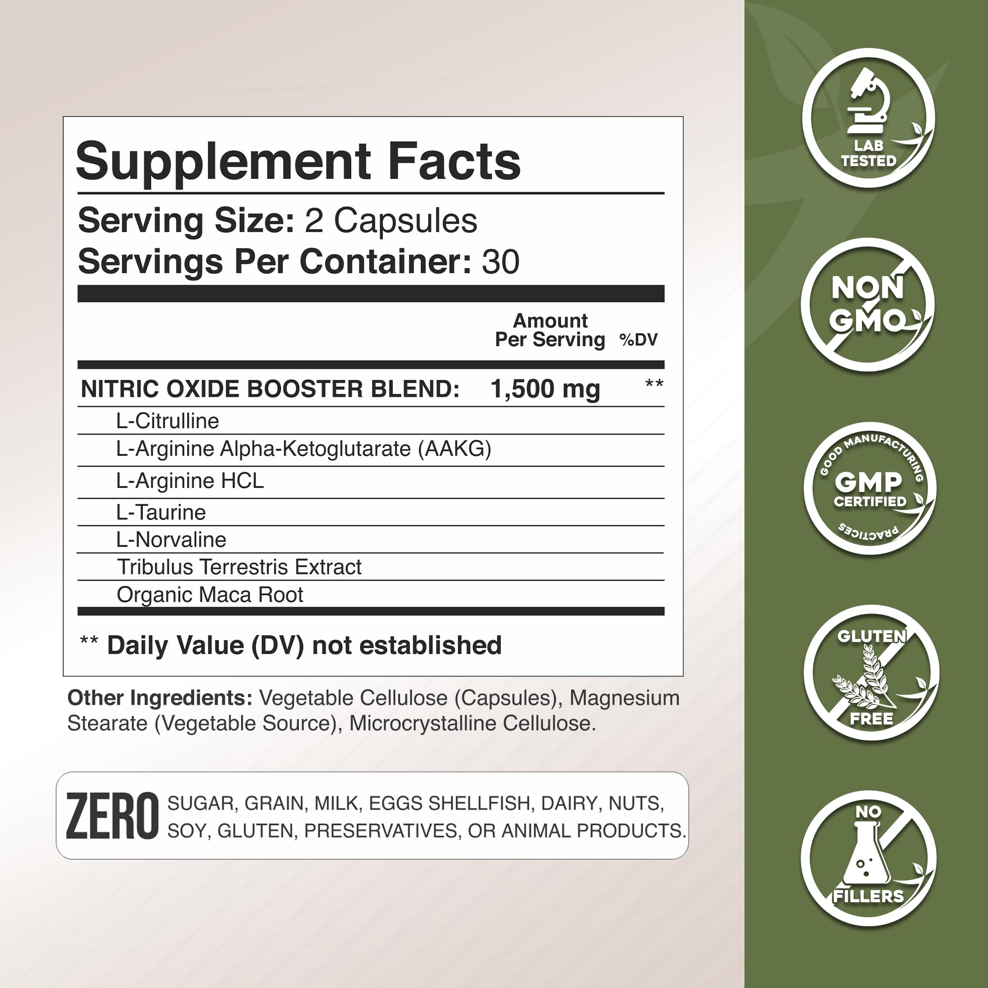 Promotional card for Gade Nutrition Nitric Oxide Booster
