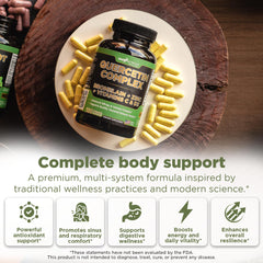 Close-up of quercetin bromelain supplement capsules