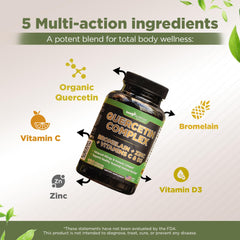 Ingredient highlights: quercetin, bromelain, zinc, vitamin C
