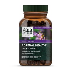 Gaia Herbs Adrenal Health Daily Support bottle label