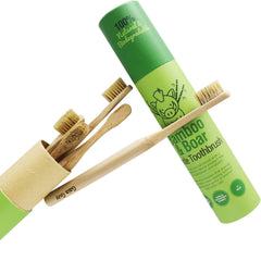 Close-up of smooth bamboo handle