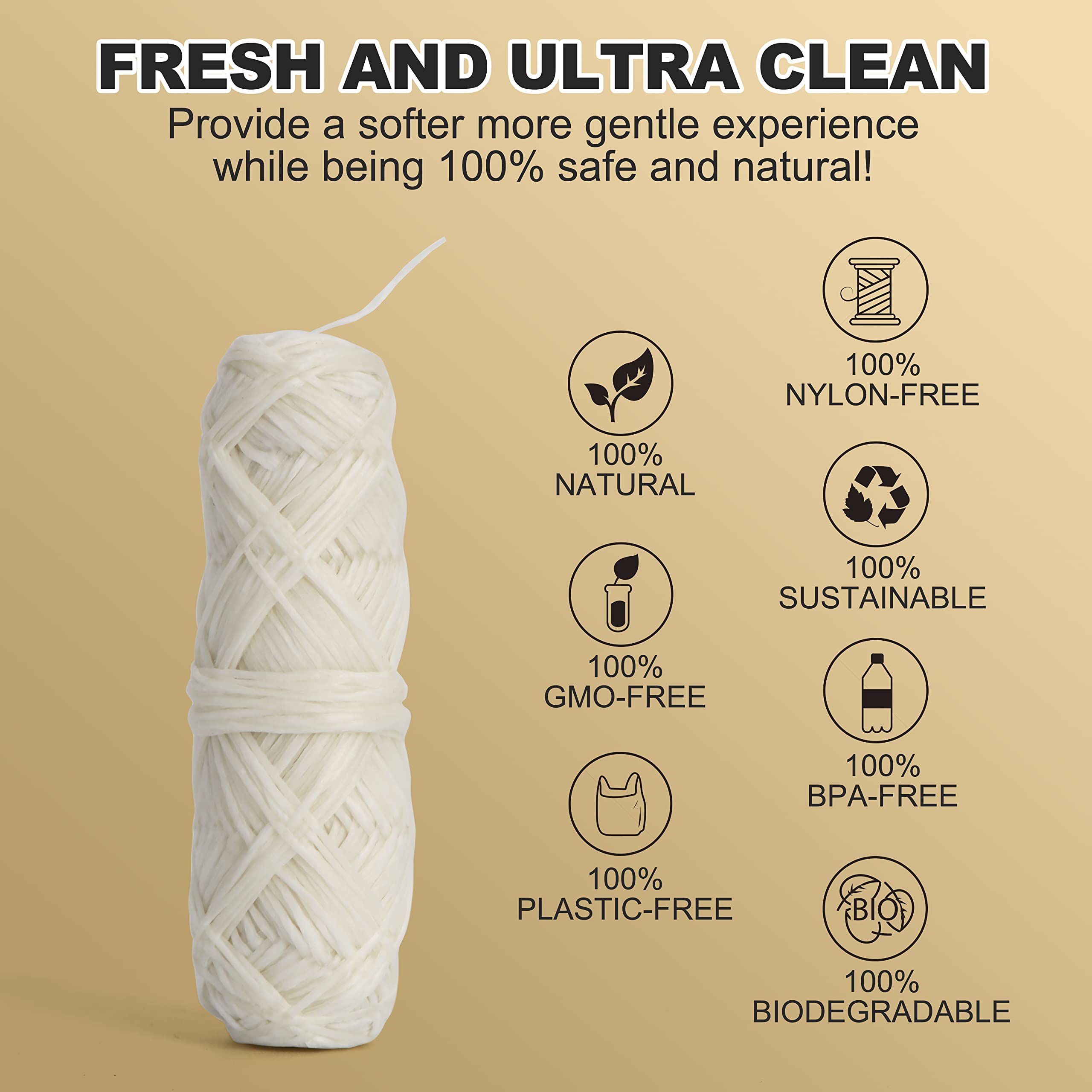 All-in-one Gaia Guy silk floss bundle with bamboo holder and refills