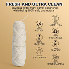 All-in-one Gaia Guy silk floss bundle with bamboo holder and refills